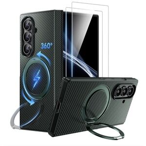 WSKEN Samsung Galaxy Z Fold 6 Case 360°Magnetic Stand Military Grade Shockproof
